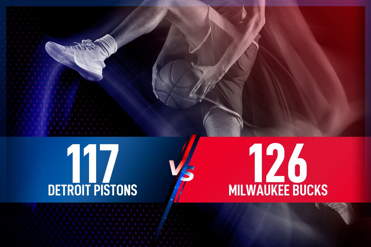 Detroit Pistons - Milwaukee Bucks: Resultado, resumen y estadísticas en directo del partido de la NBA