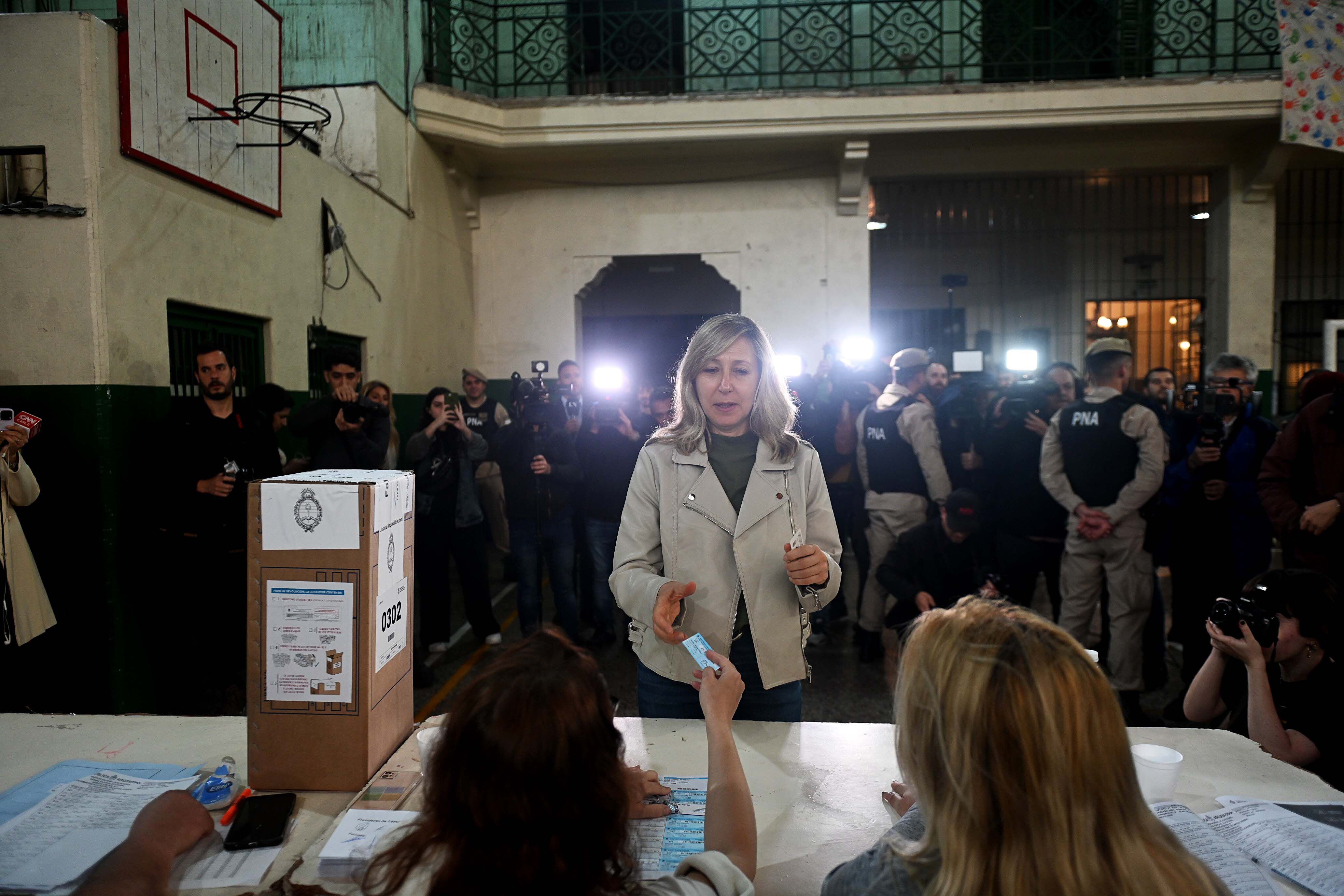 Votó Myriam Bregman (Foto: Télam)