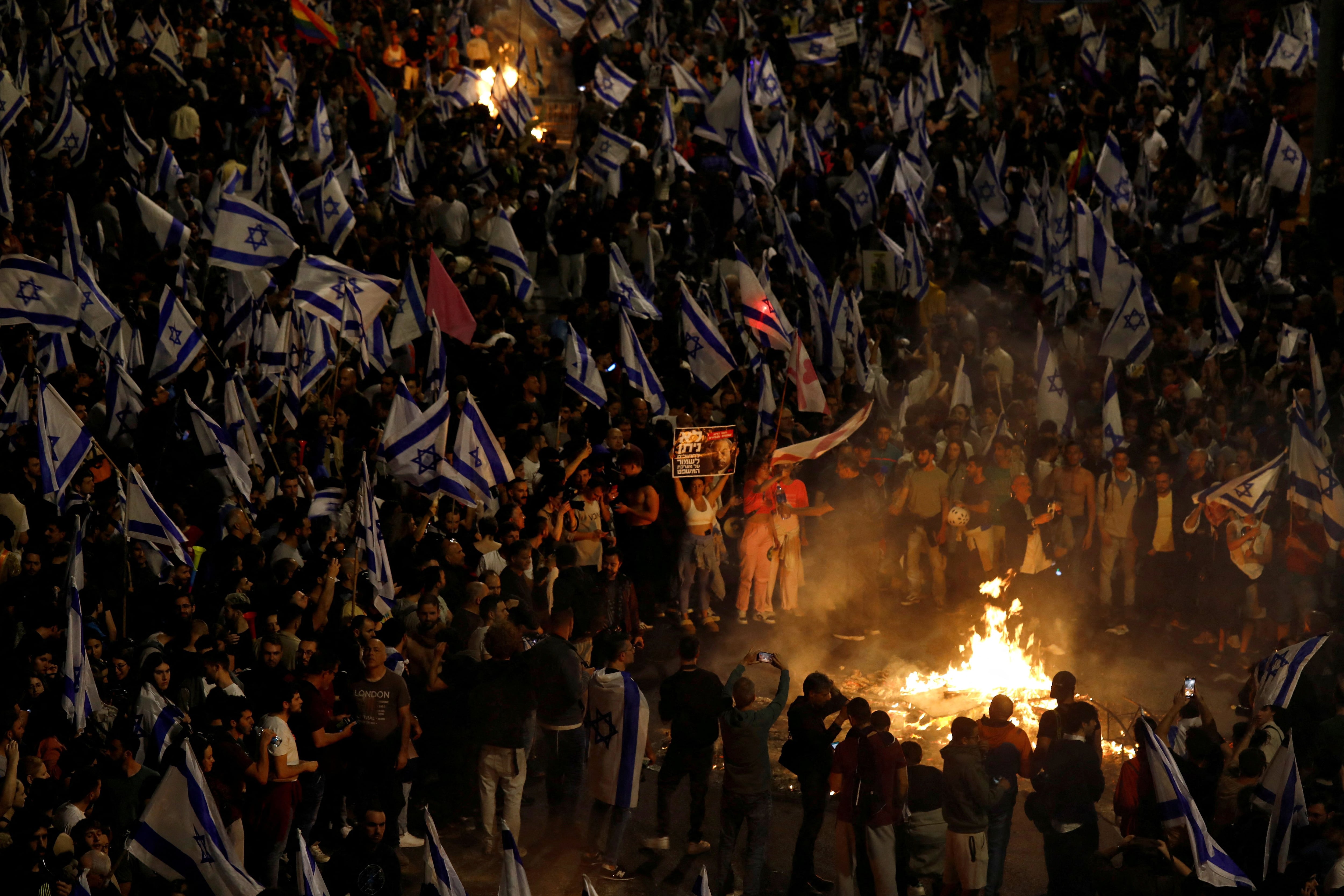 Una protesta en Tel Aviv (Reuters)