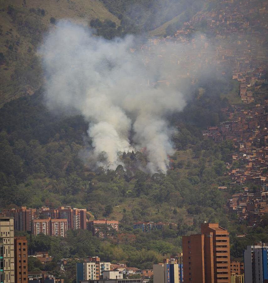 Incendios forestales Medellín-Colombia