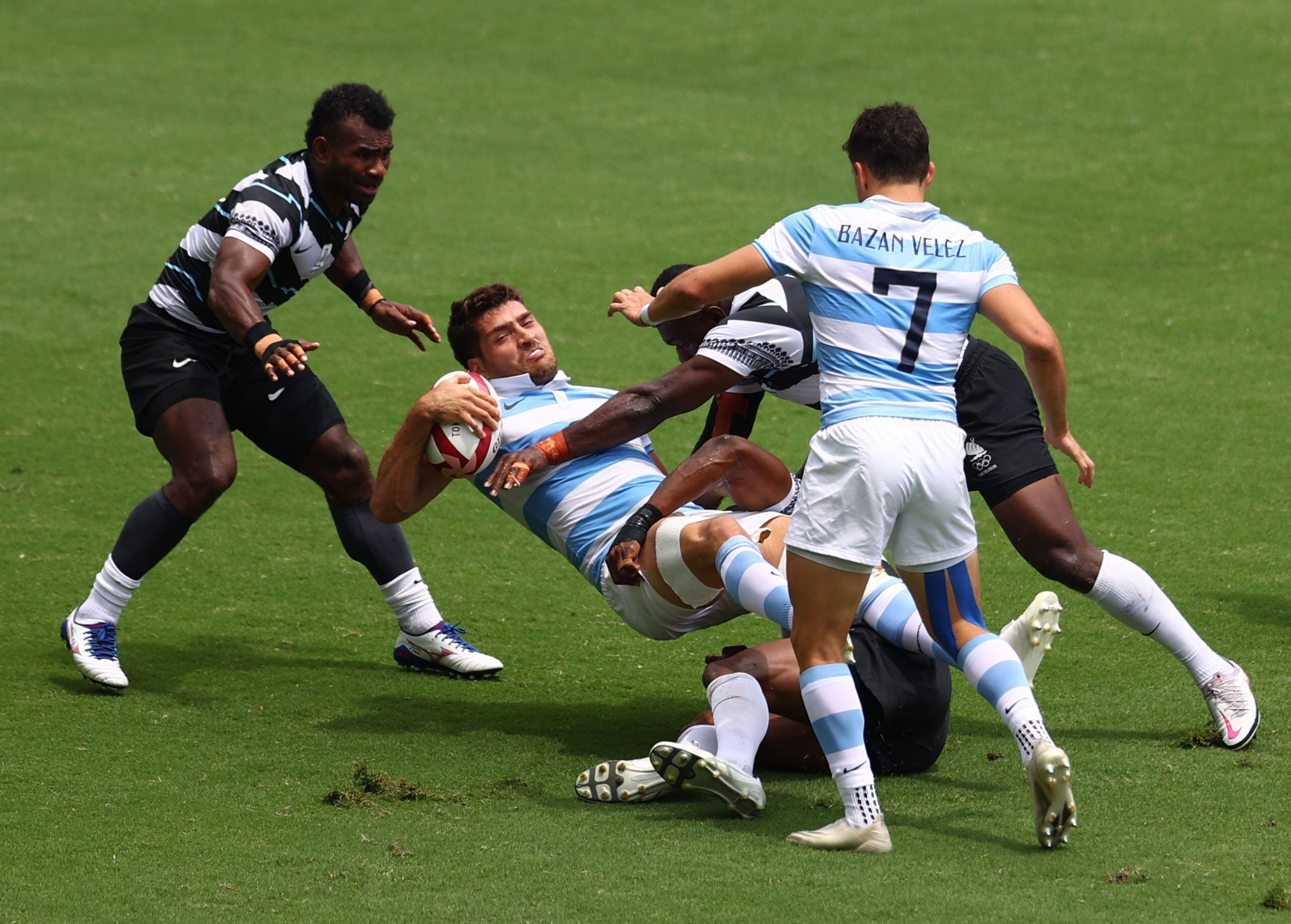 The Pumas fell to Fiji and will now go for bronze against Great Britain (REUTERS / Siphiwe Sibeko)