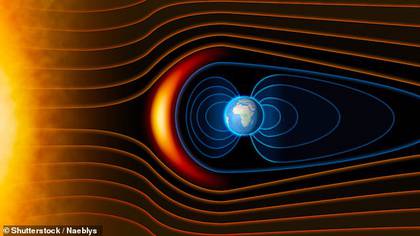 O campo magnético da Terra é o escudo natural da Terra, vital para a vida em nosso planeta, pois nos protege da radiação cósmica e das partículas carregadas emitidas pelo Sol (ESA)