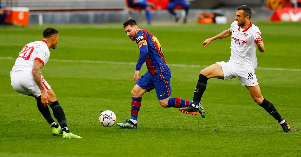 El Barcelona de Lionel Messi venció al Sevilla en la cima de la liga española