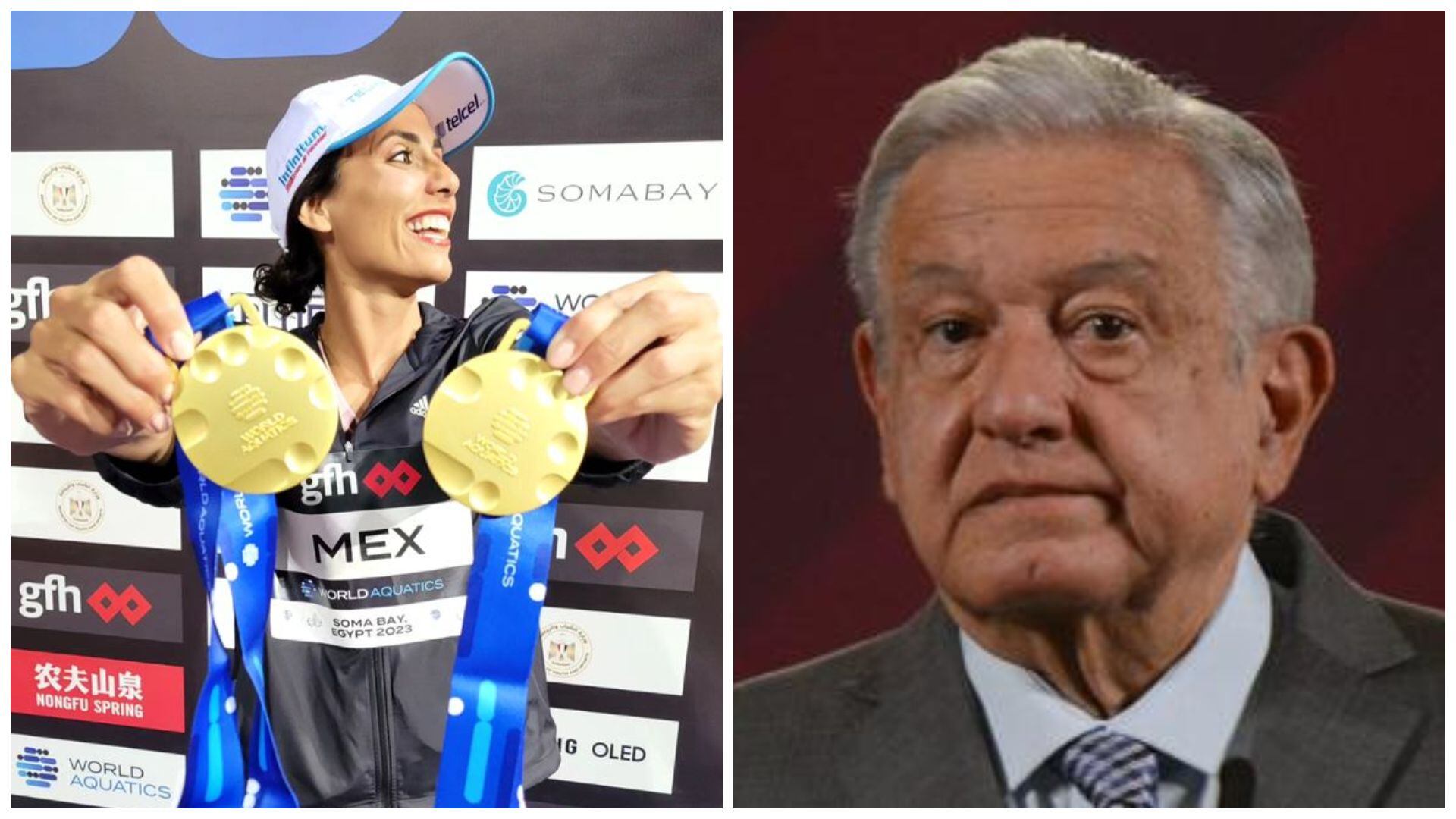 Nuria Diosdado presume sus melladas de oro del Mundial de Egipsto (Foto: especial)