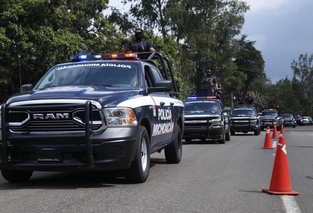 Policía michoacán (Foto: Twitter@MICHOACANSSP)