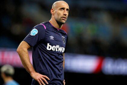 Pablo Zabaleta jugó durante el último tiempo en el West Ham (Foto: Reuters)