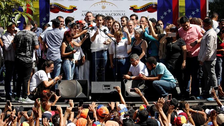 Juan Guaidó, el presidnete de la Asamblea Ncional, lidera la convoctaria para este 23 de enero (Reuters)