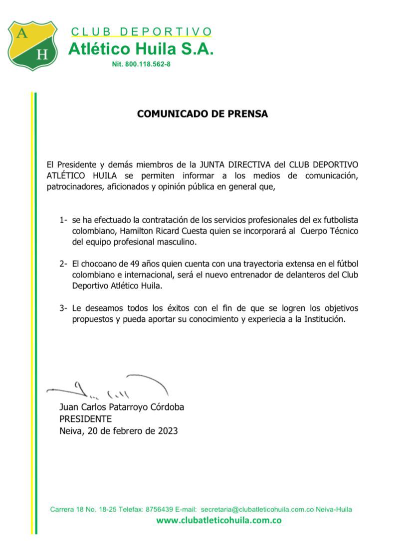 Hamilton Ricard le enseñó a definir a Edinson Cavani y ahora será ...