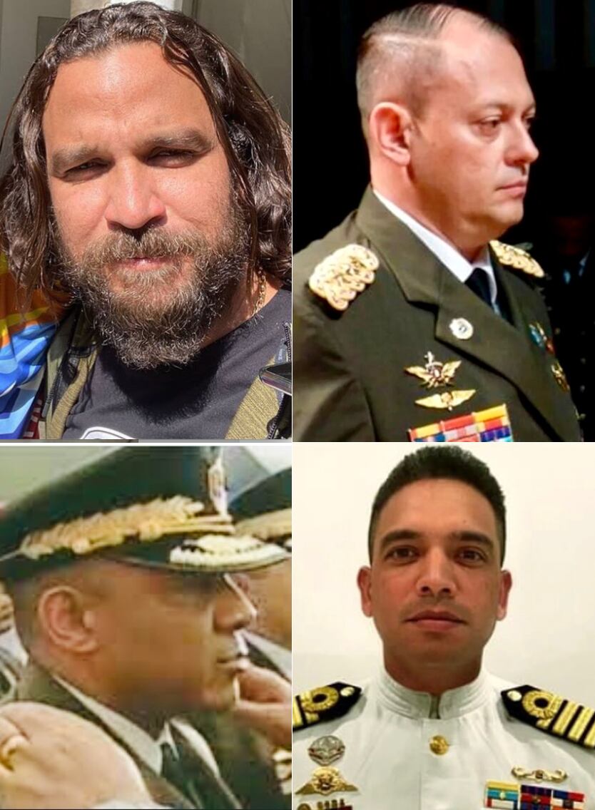 Tcnel Granko Arteaga, GB Franco Quintero, Blanco Marreo y Gómez Lárez