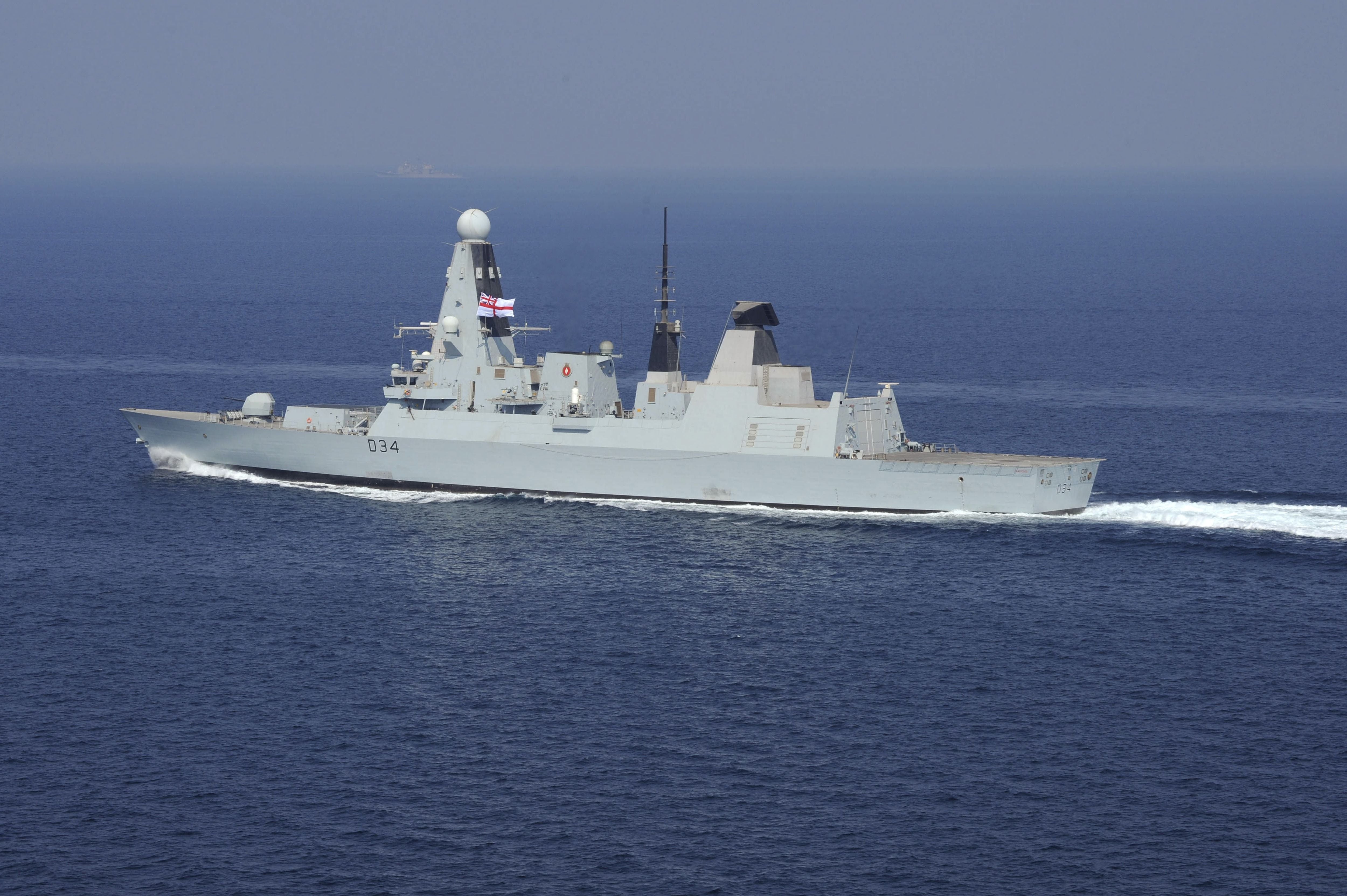 El destructor 'HMS Diamond' de la Marina Real de Reino Unido. Europa Press/Contacto/Randy Savarese/U.S. Navy/Archivo