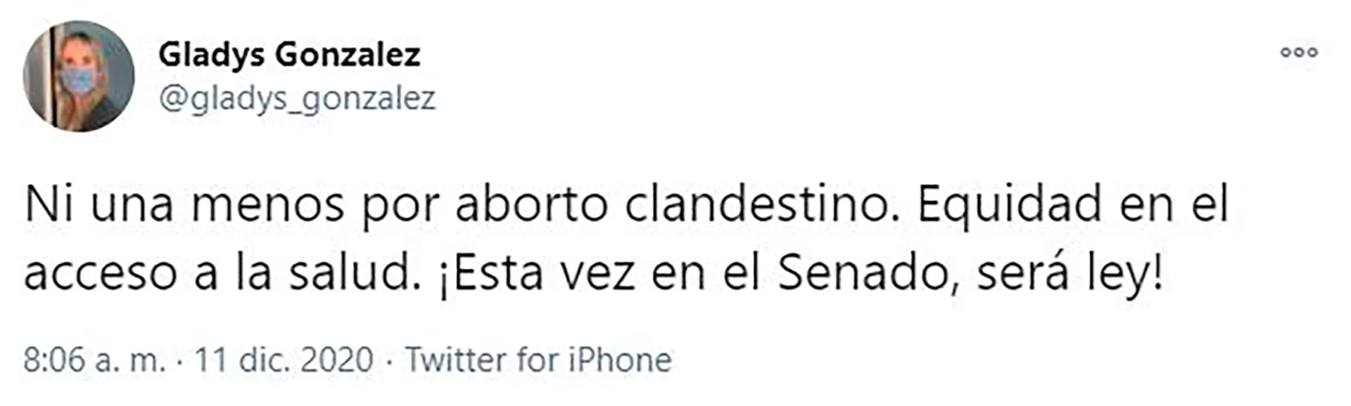 El impactante testimonio de Gladys González fue el más visto en Senado TV por su historia personal sobre la perdida de un embarazo y l interpelación a la Iglesia. 