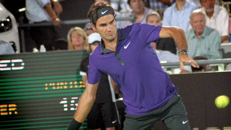 Federer había estado en Argentina en 2012, cuando brindó una exhibición en Tigre (Nicolás Stulberg)