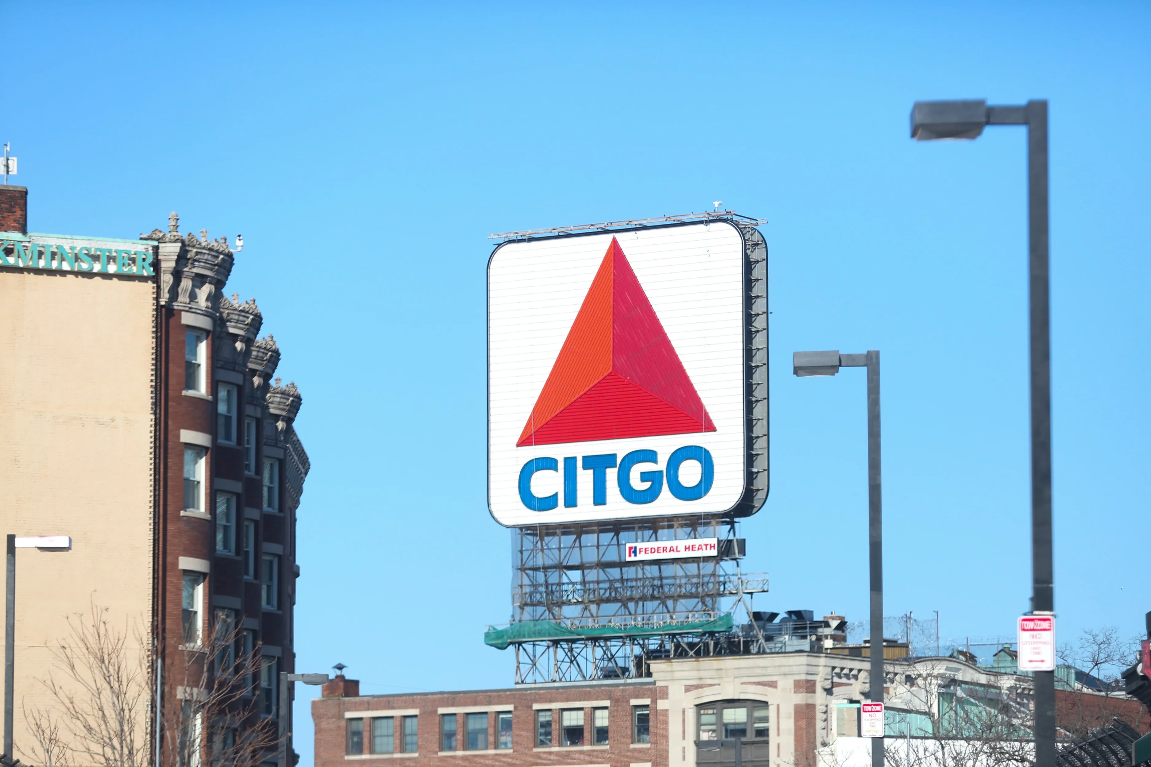 Un cartel de Citgo en Boston

