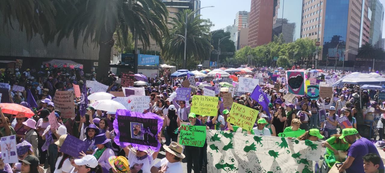 Contingentes marcha 8M - México 8 de marzo