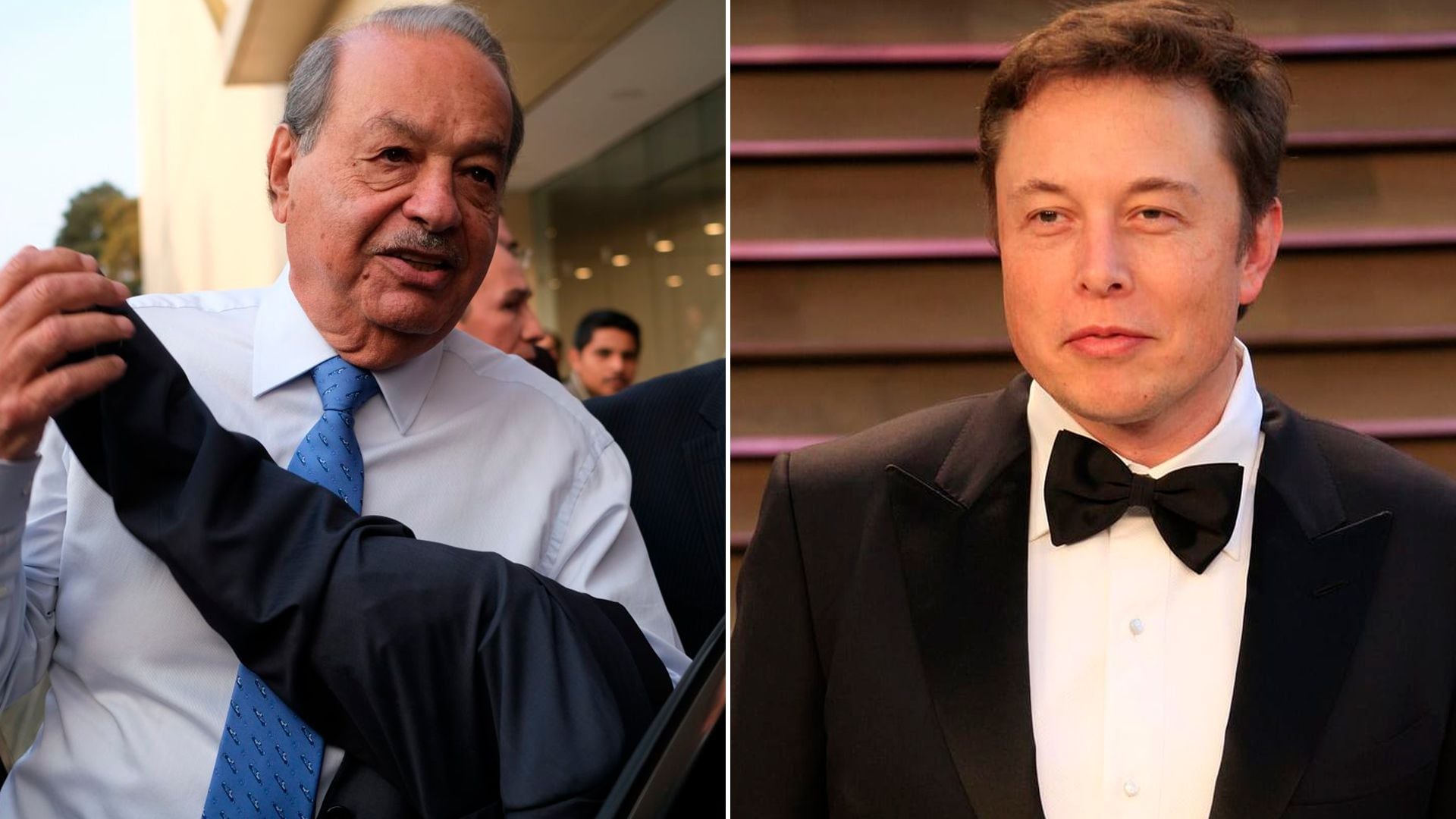 Según información de Bloomberg, Slim ocupa la posición 15 a nivel mundial entre las personas más acaudaladas del mundo, y Elon Musk la 1. Fotos: @elonrmuskk / Cuartoscuro.com