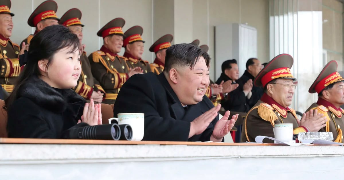 North Korean leader takes his daughter to a soccer game