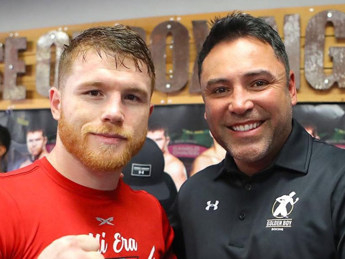 Qué le dijo Óscar De la Hoya a Canelo antes de su pelea contra Saunders - Infobae