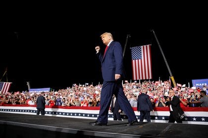 Donald Trump encabezó un acto de campaña en Carolina del Norte (REUTERS/Tom Brenner)