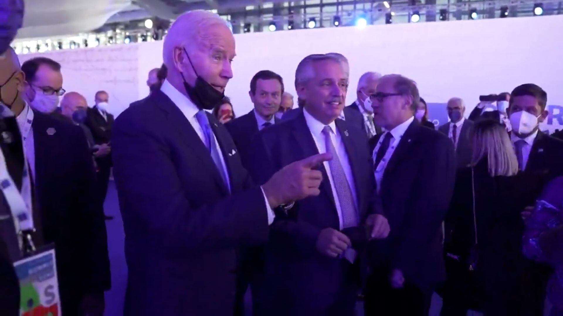 Alberto Fernández y Joseph Biden se encontraron durante la cumbre del G20 en Roma