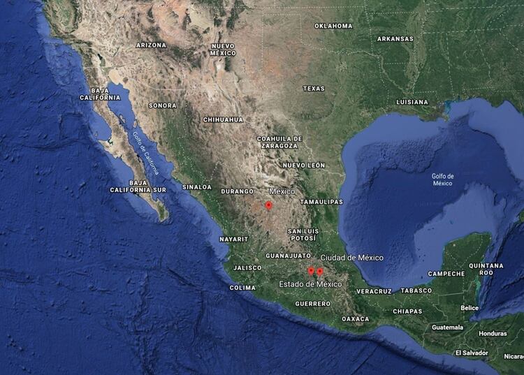 Conforme al Secretariado Ejecutivo del Sistema Nacional de Seguridad Pública (SESNSP) 2019 es el año más sangriento de todos los tiempos en México (Foto: Google Earth)
