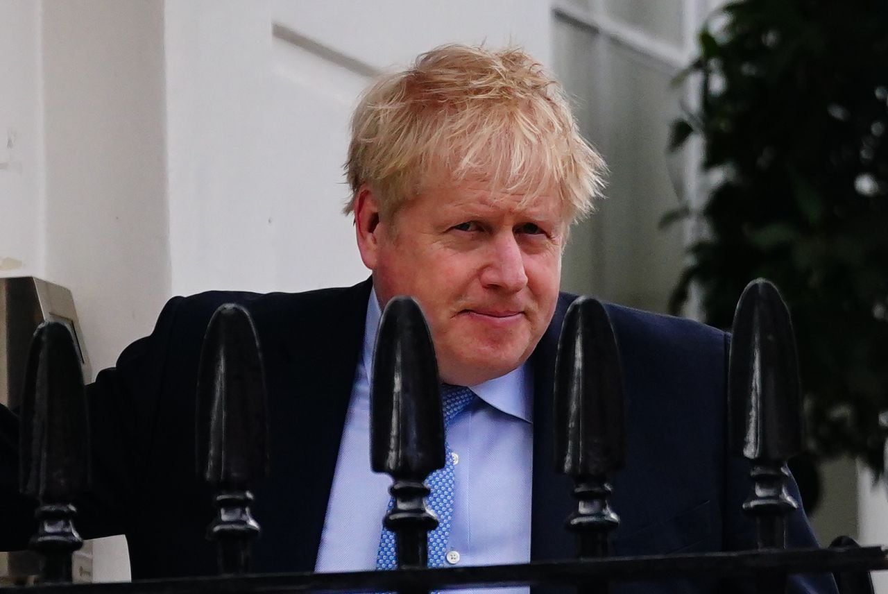 El ex primer ministro de Reino Unido Boris Johnson (Victoria Jones/PA Wire/dpa)