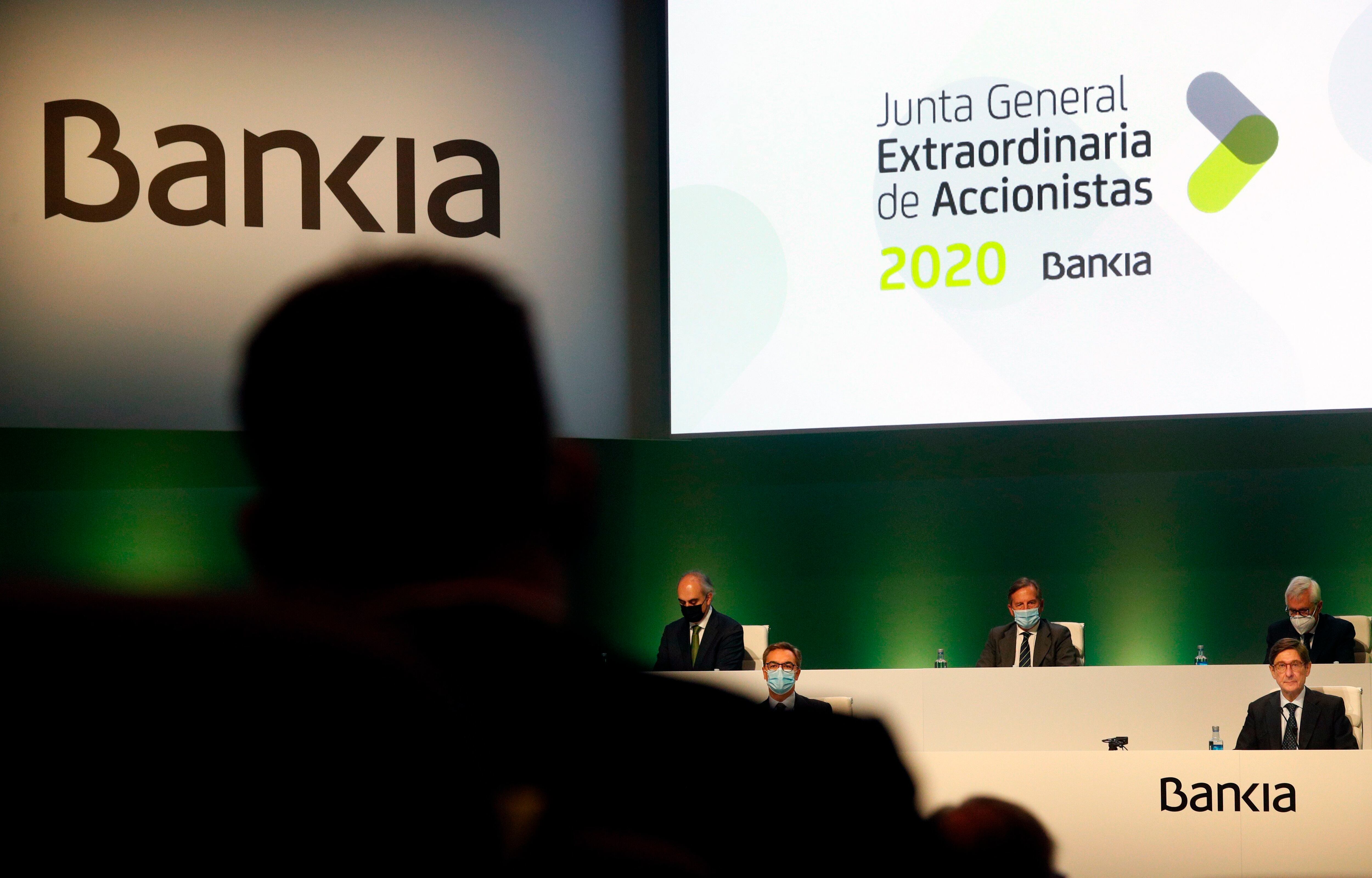 Junta de accionistas de Bankia celebrada en Valencia el pasado mes de diciembre.EFE/Kai Försterling/Archivo
