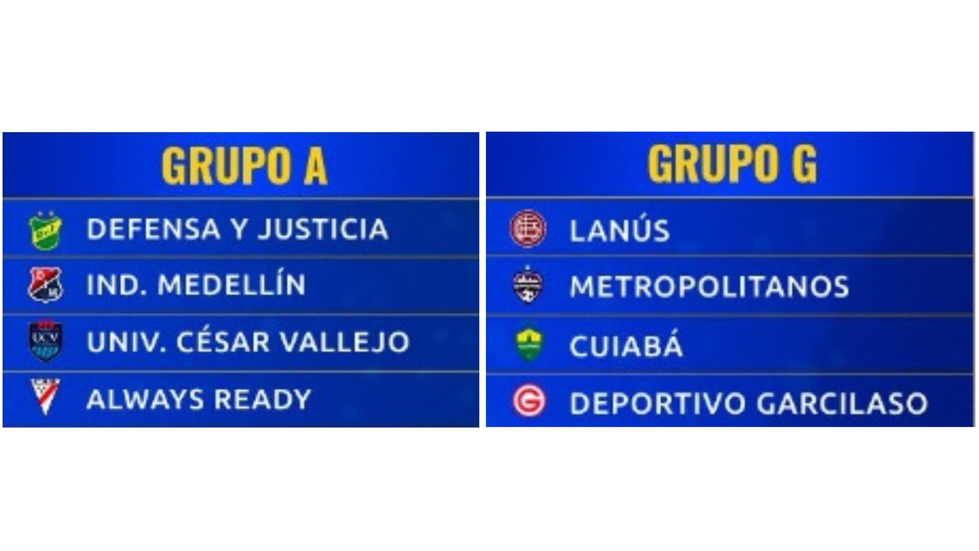 César Vallejo y Deportivo Garcilaso están en el grupo A y G, respectivamente, de la Copa Sudamericana 2024.