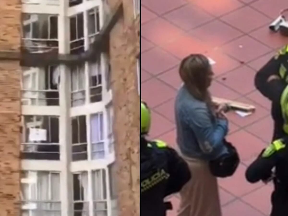 ¡Infidelidad! Mujer furiosa lanzó las cosas de su esposo desde el décimo piso