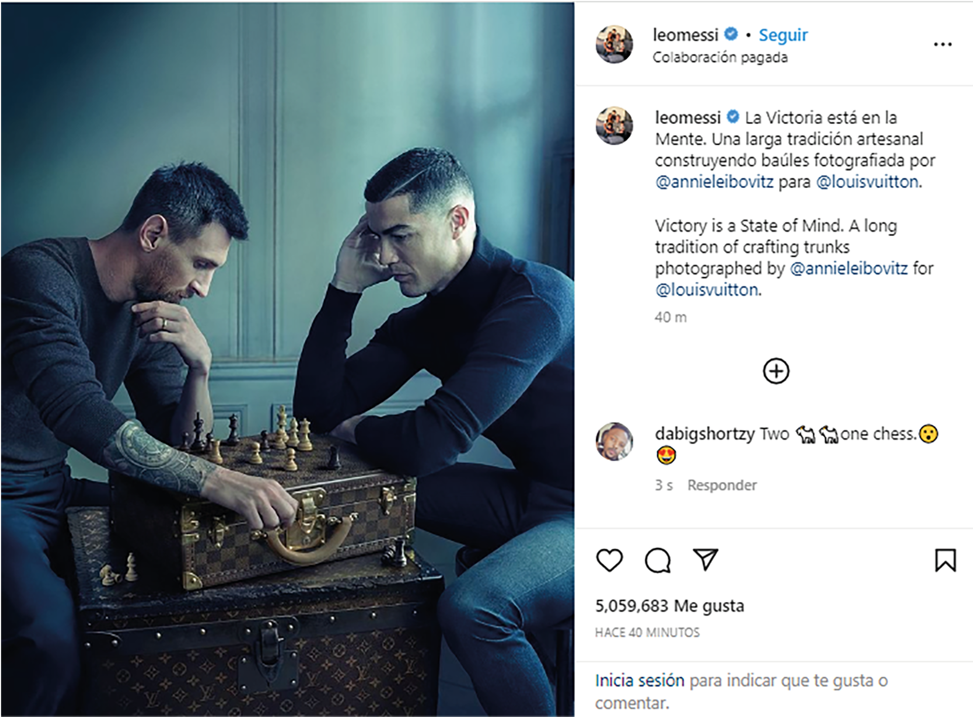 El inesperado 'boom' del ajedrez online: una foto de Leo Messi y Cristiano  Ronaldo lo explica