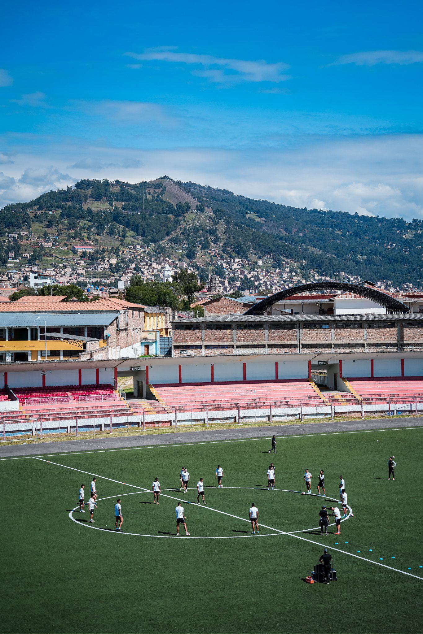 Sporting Cristal entrenó en el estadio de Cajabamba el pasado sábado 30 de marzo.