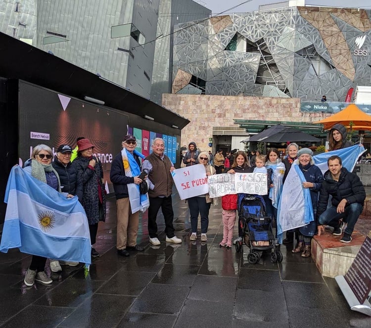 Movilizaciones de argentinos en el exterior que apoyan al presidente Mauricio Macri