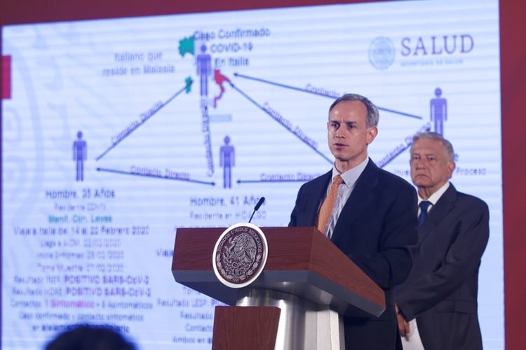 Hugo López Gatell Ramírez, subsecretario de Prevención y Promoción de la Salud confirmó los primeros dos casos del nuevo coronavirus en México. (Foto: Andrea Murcia/Cuartoscuro)