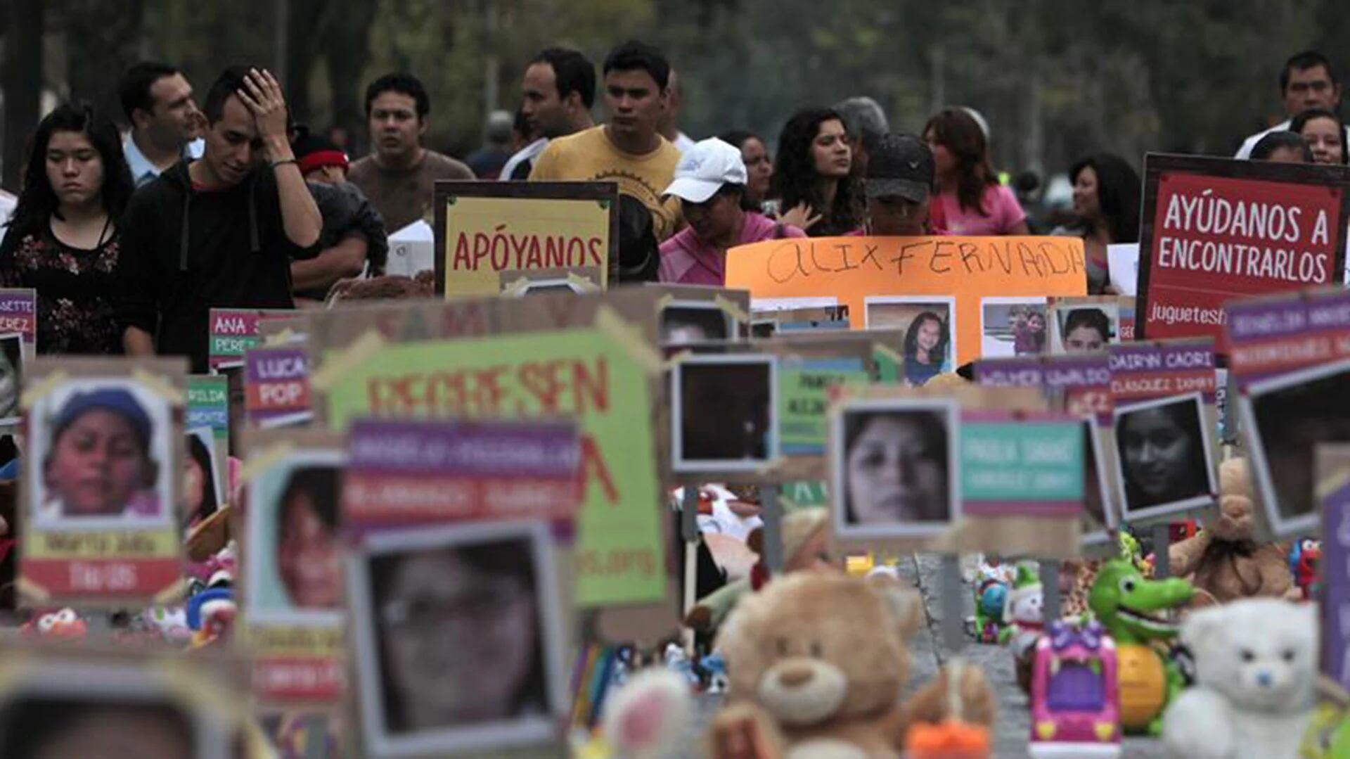 Organizaciones de derechos humanos de Guatemala volvieron a pedir por los desaparecidos.(EFE)