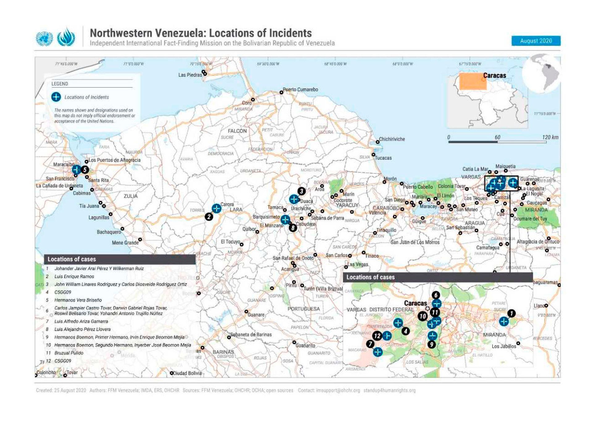 Centros de detención Venezuela