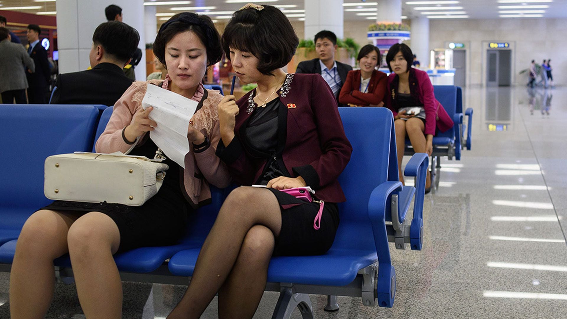 Mujeres en Corea del Norte (AFP)