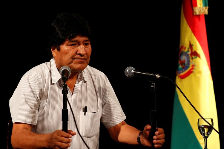 Evo Morales dio dos conferencias de prensa y numerosas entrevistas en Buenos Aires desde su llegada (REUTERS/Agustin Marcarian)