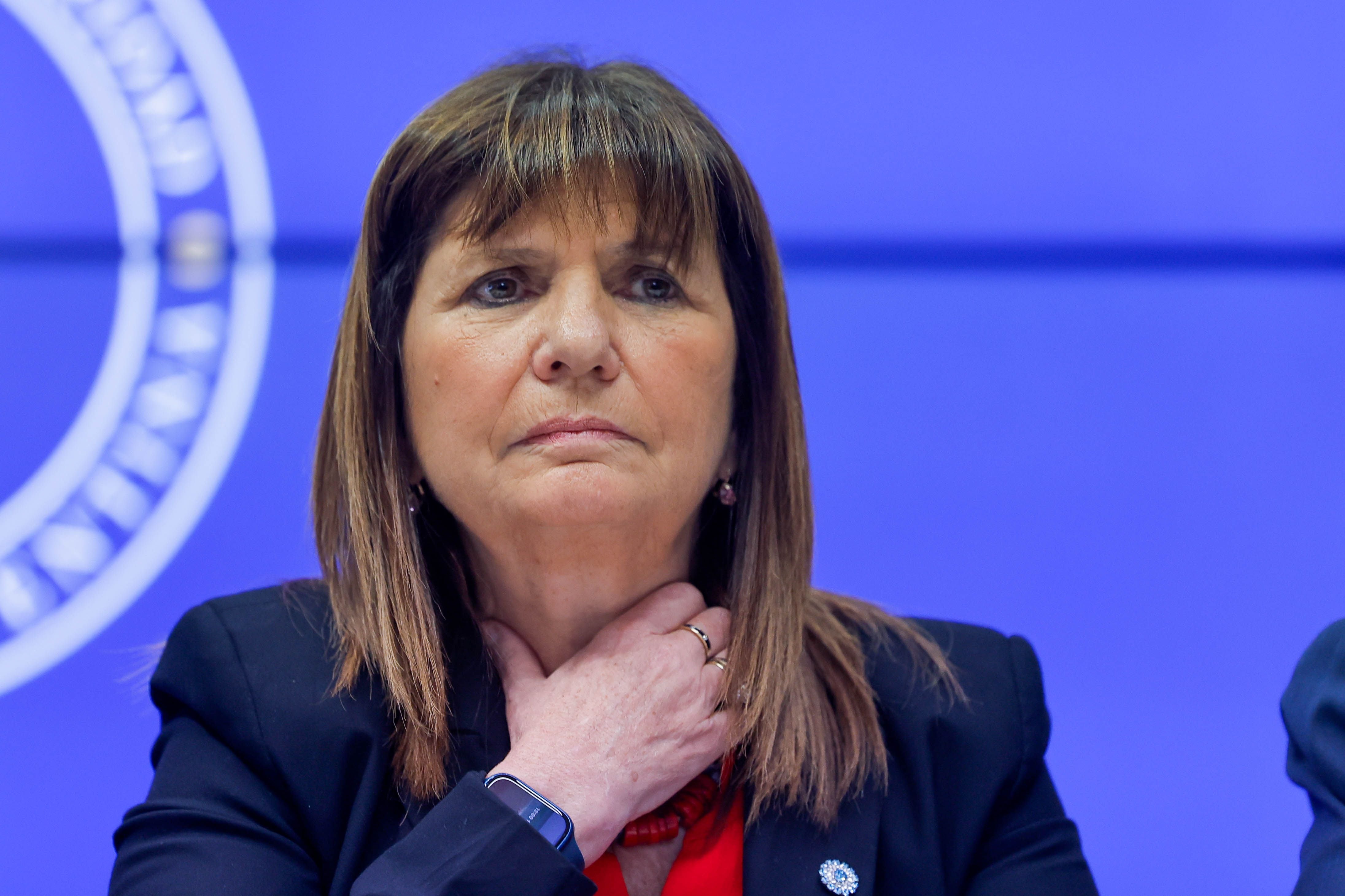 La ministra argentina de Seguridad, Patricia Bullrich