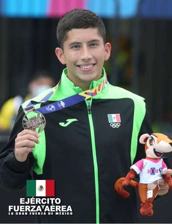Randal Willer obtuvo su segunda medalla en los Juegos Panamericanos de Junior Cali Valle 2021 (Foto: Twitter/ @SEDENAMX)