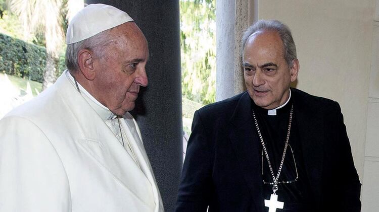 El papa Francisco junto a Marcelo Sánchez Sorondo 