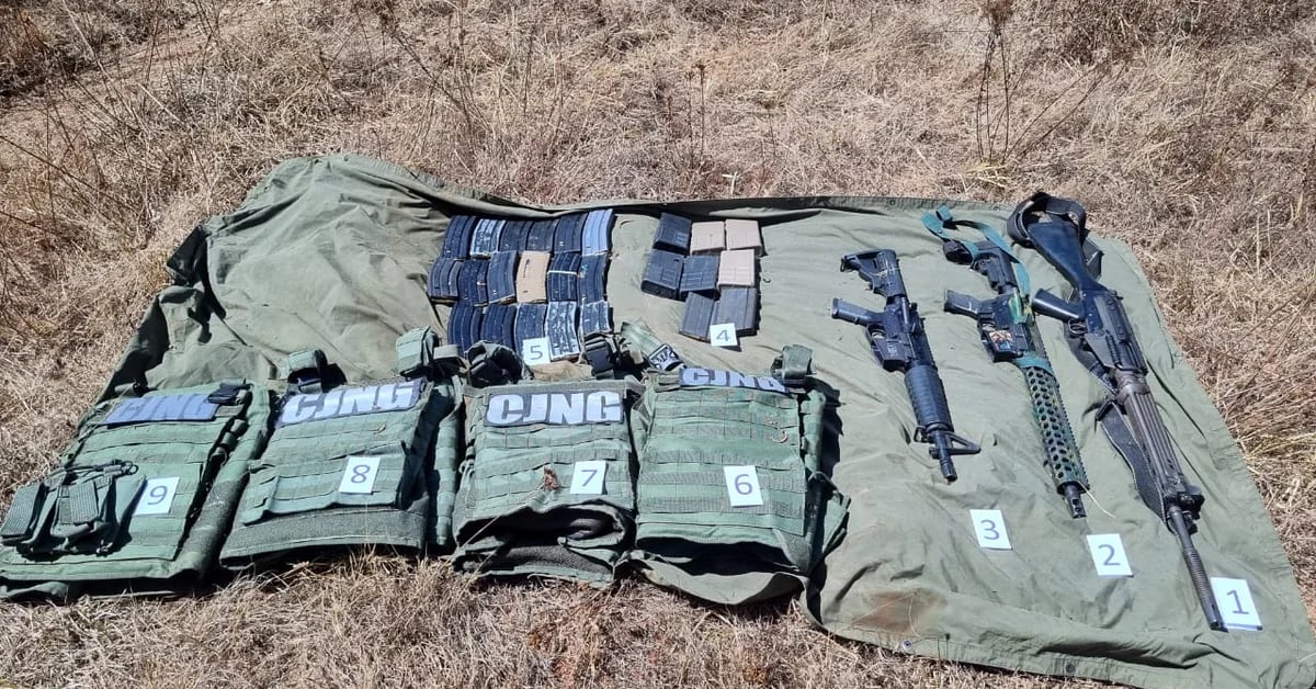 Sedena seized CJNG weapons in Jalisco