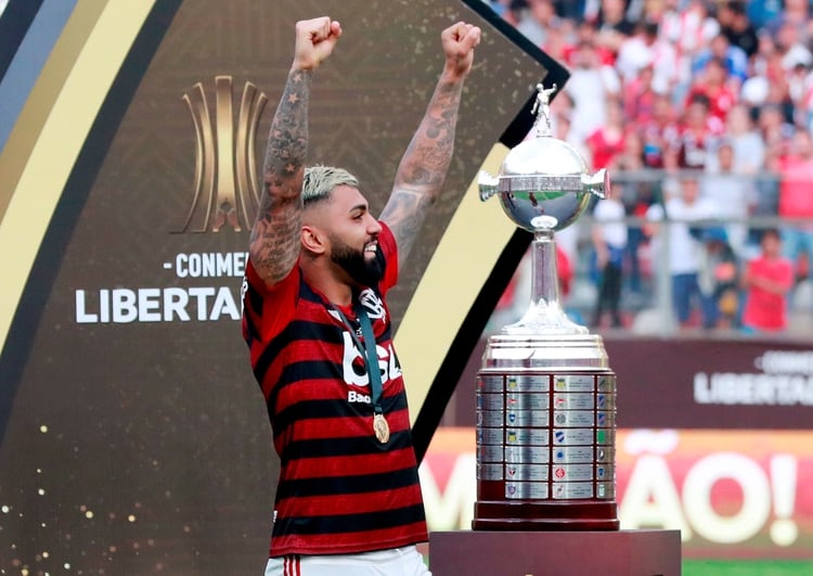Gabriel Barbosa fue clave para que el Flamengo se quede con la segunda Copa Libertadores de su historia (REUTERS/Henry Romero)