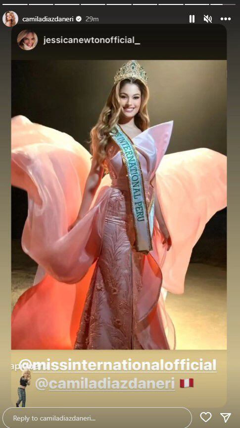 Miss International 2023 EN VIVO. Captura: @camiladiazdaneri