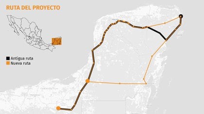 Nueva ruta del Tren Maya (Gráfico: Jovani Pérez)