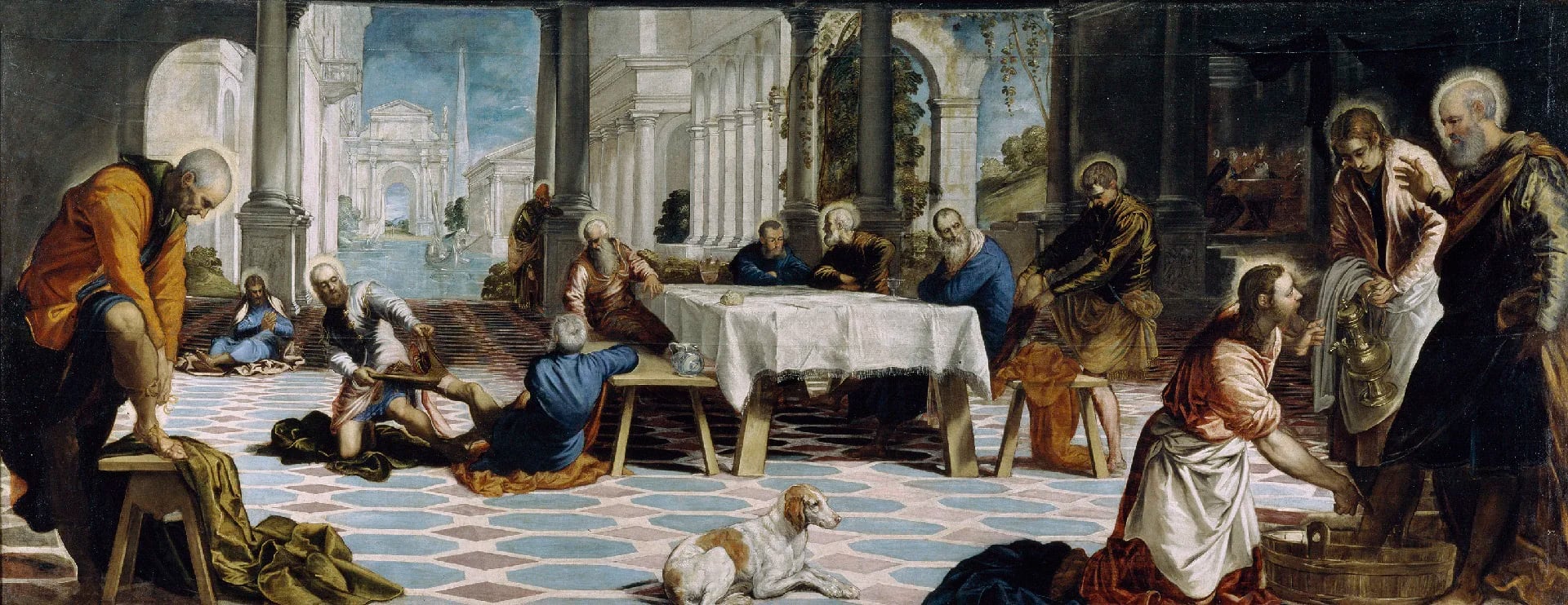 "El lavatorio" (1548-1549) de Tintoretto
