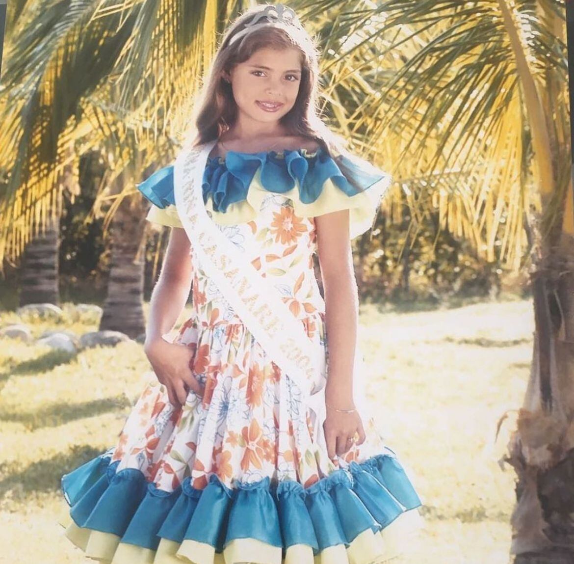 Desde niña Camila Avella daba sus primeros pasos en los reinados de belleza - crédito Infobae