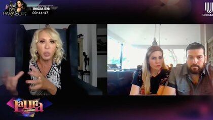 Laura Bozzo entrevistó a Panini y Garza en su regreso a la tv (Captura de pantalla / YouTube Unicable)