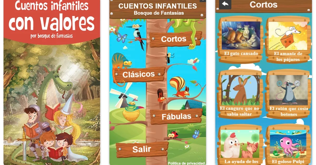 Aplicaciones de cuentos infantiles para Android y iPhone - Infobae