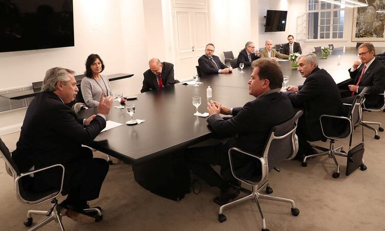 Alberto Fernández se reunió ayer con directivos de Vicentin