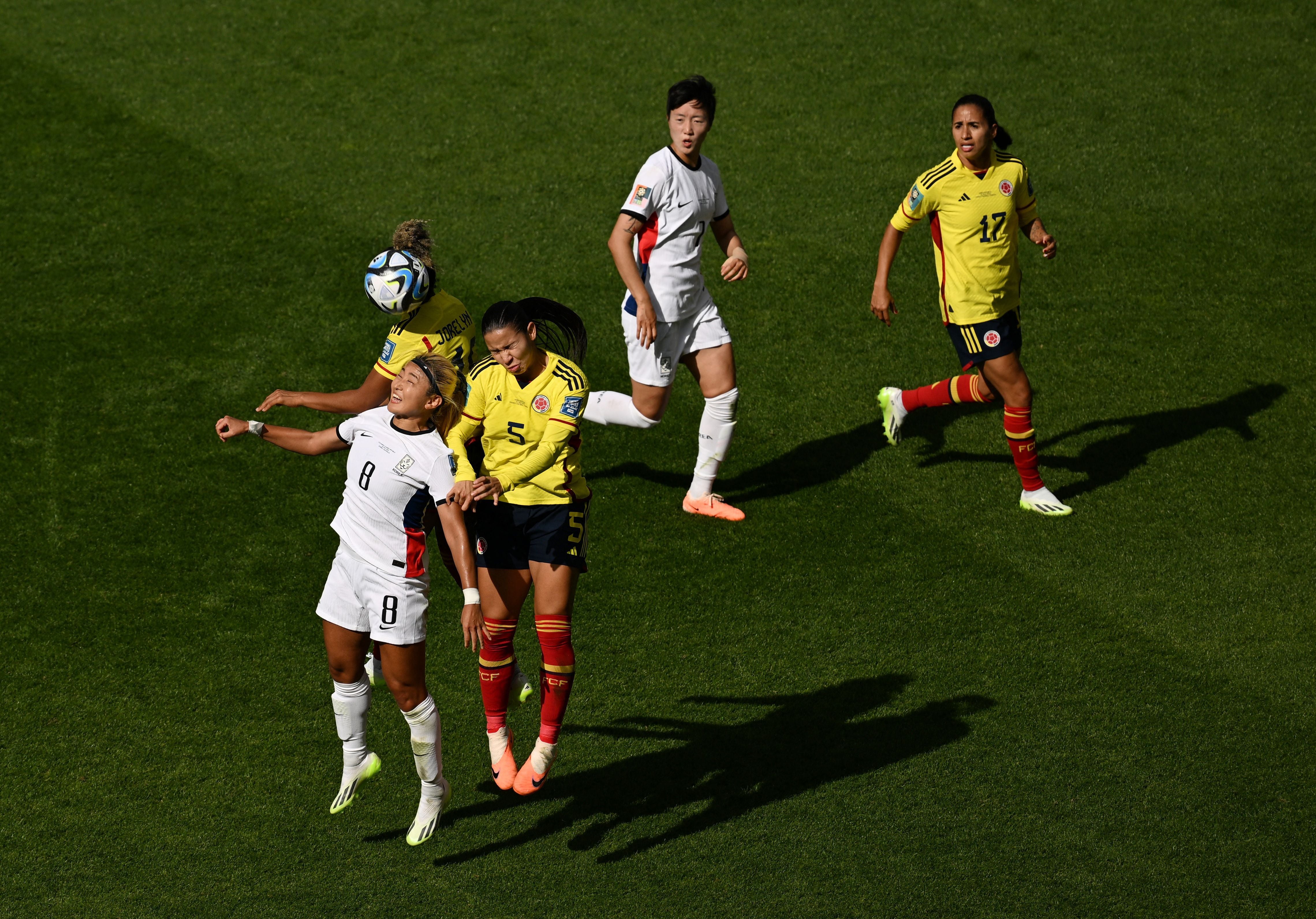 La selección Colombia hizo un gran partido frente a Corea del Sur y se llevó el triunfo por 2-0 en el Mundial Femenino. REUTERS/Jaimi Joy