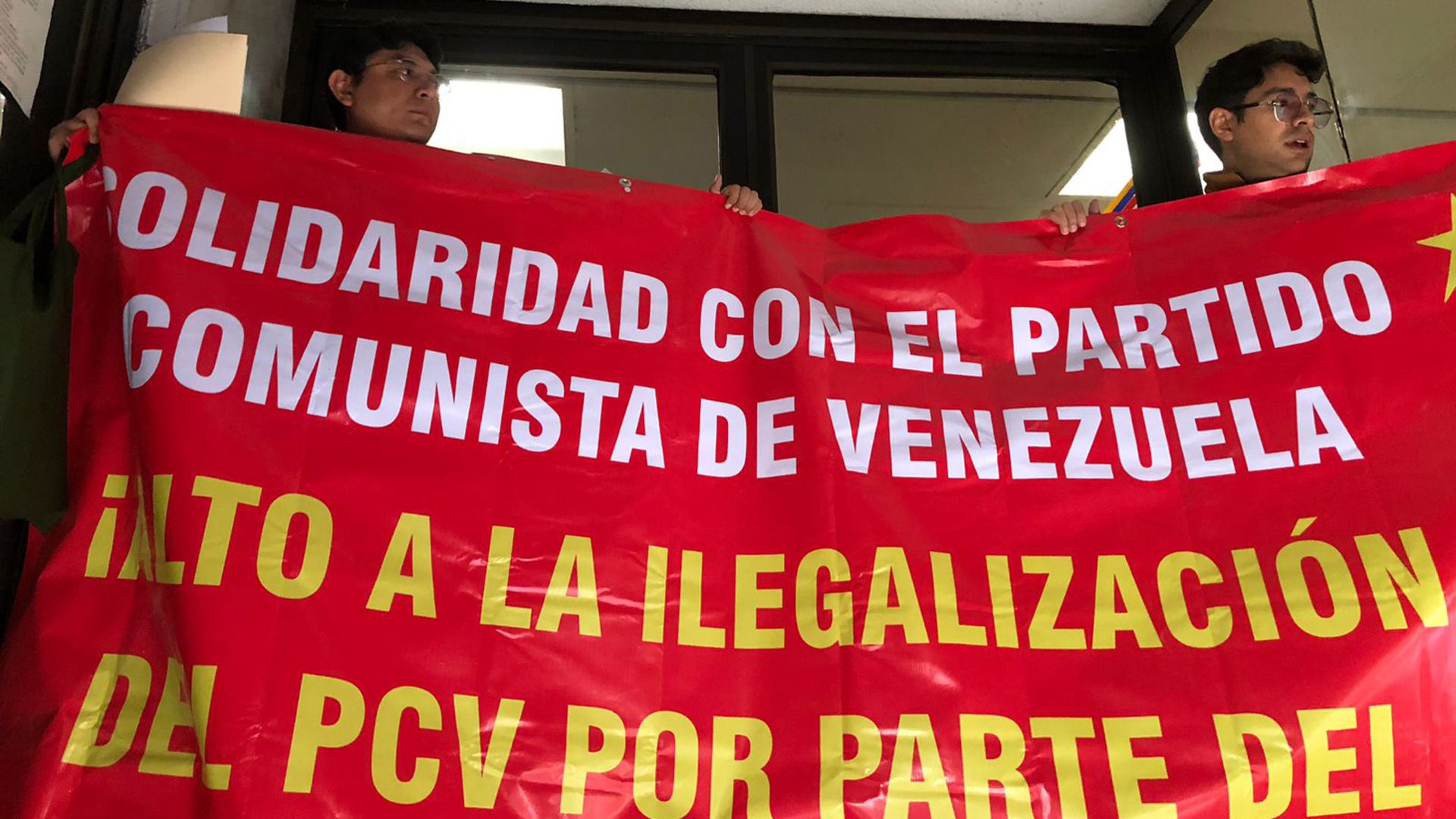 Activistas mexicanos se solidarizaron con el Partido Comunista de Venezuela, que fue ilegalizado por el régimen de Maduro